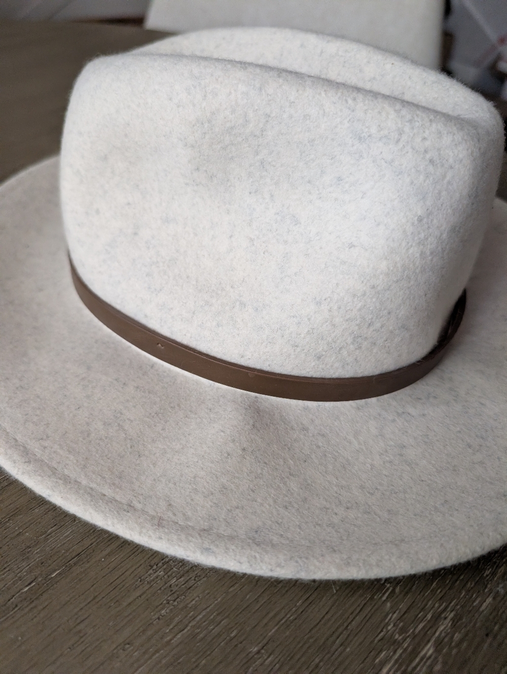 Free People Wyeth Wool Felt Wide Brim Hat Women Cream - Picture 4 of 8